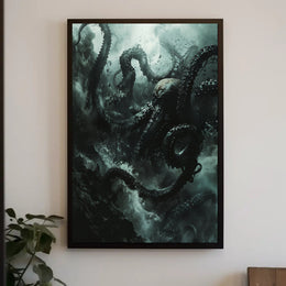 Kraken Unleashed: Epic Sea Creature Poster Art PosterGoat