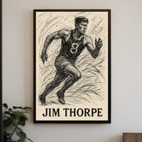Jim Thorpe Legendary Athlete Poster
