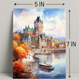 Autumn In Quebec City Poster