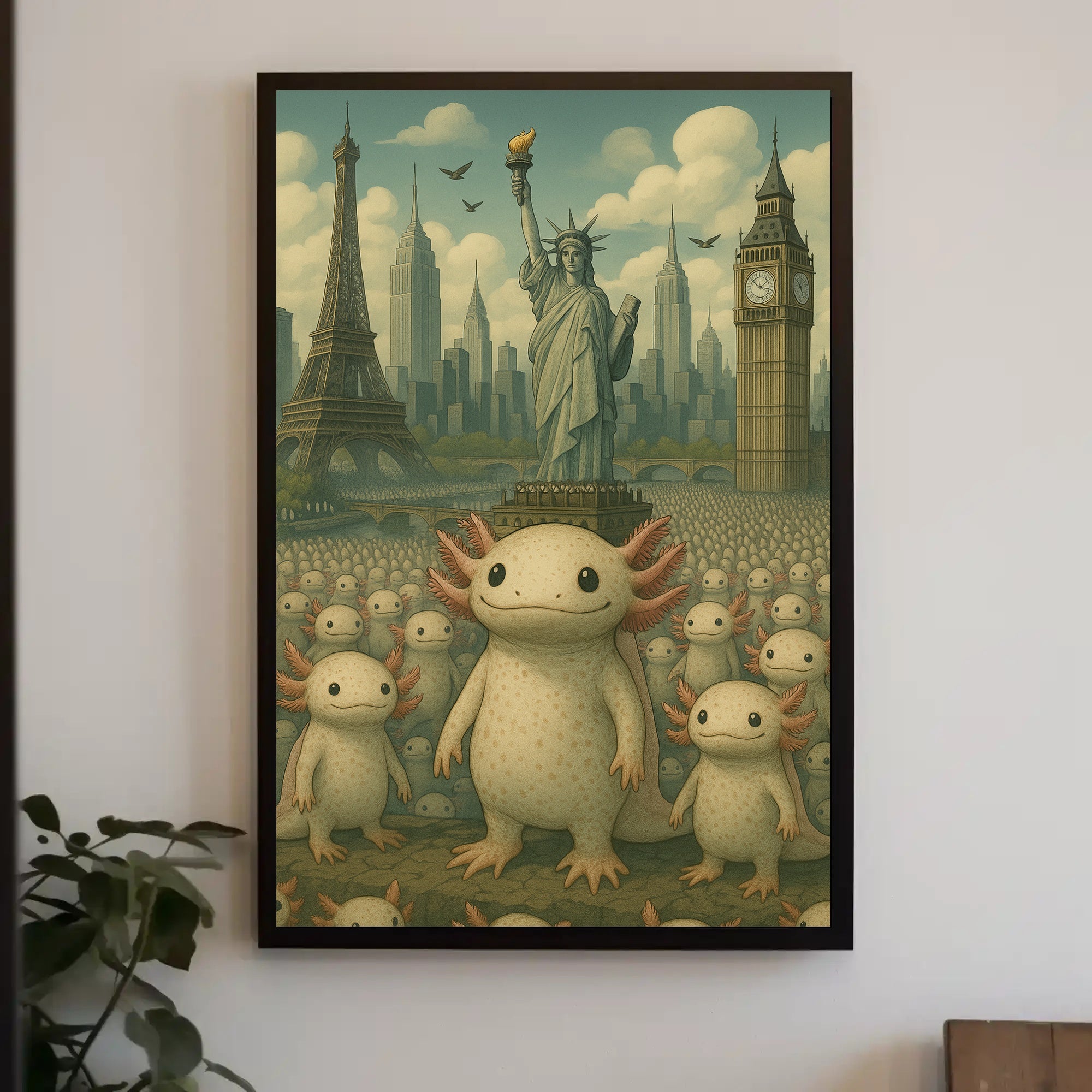 Whimsical Worlds Unite: Fantasy or Mythology Poster