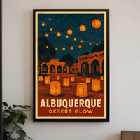 Albuquerque Desert Glow Poster