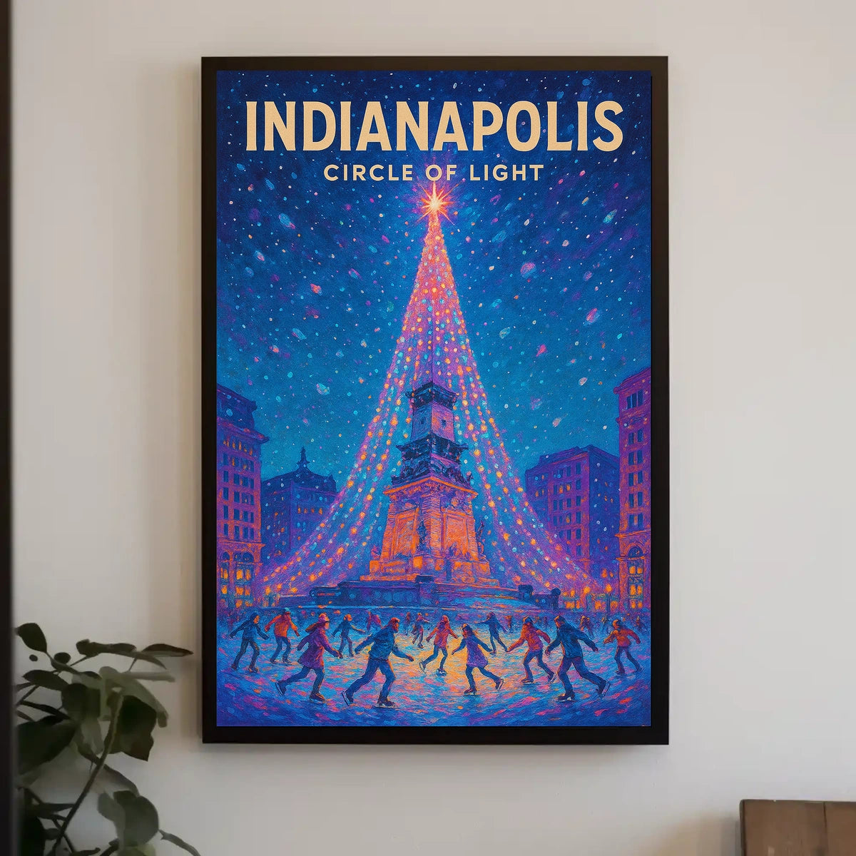 Indianapolis Circle Of Light Poster