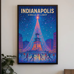 Indianapolis Circle Of Light Poster