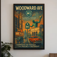 Woodward Ave A Journey Through Detroits Heart Poster PosterGoat