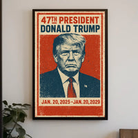 Trump Leadership Triumphant Patriotic Typography Poster