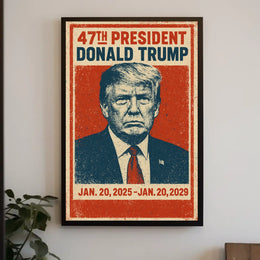 Trump Leadership Triumphant Patriotic Typography Poster