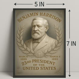 Benjamin Harrison 23rd President Poster PosterGoat
