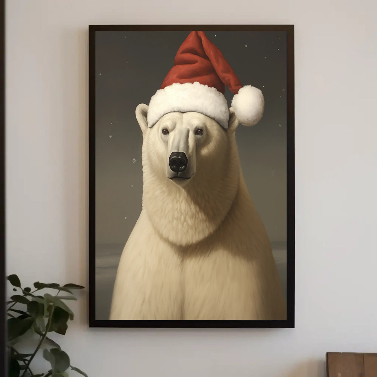 Festive Polar Bear Poster