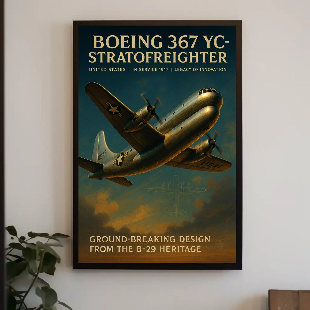Boeing 367 Yc-Stratofreighter Poster