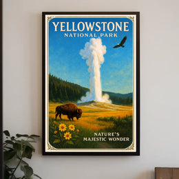 Yellowstone National Park Nature's Majestic Wonder Poster PosterGoat