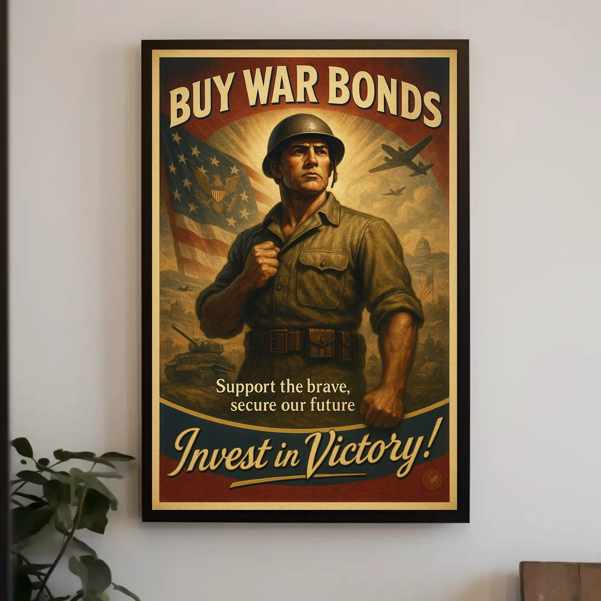 Invest in Victory War Bonds Poster