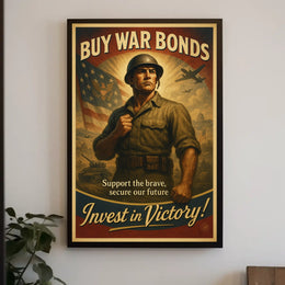 Invest in Victory War Bonds Poster
