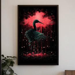 Crimson Elegance Nature Poster 18x24 Wall Art Living Room