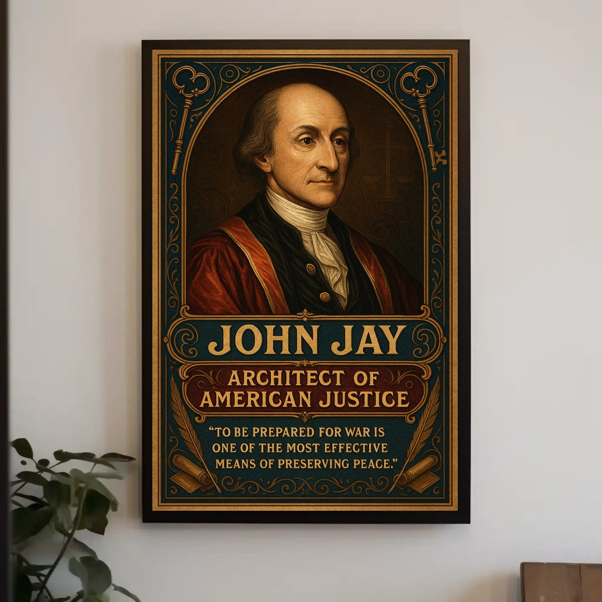 John Jay Architect Of American Justice Poster