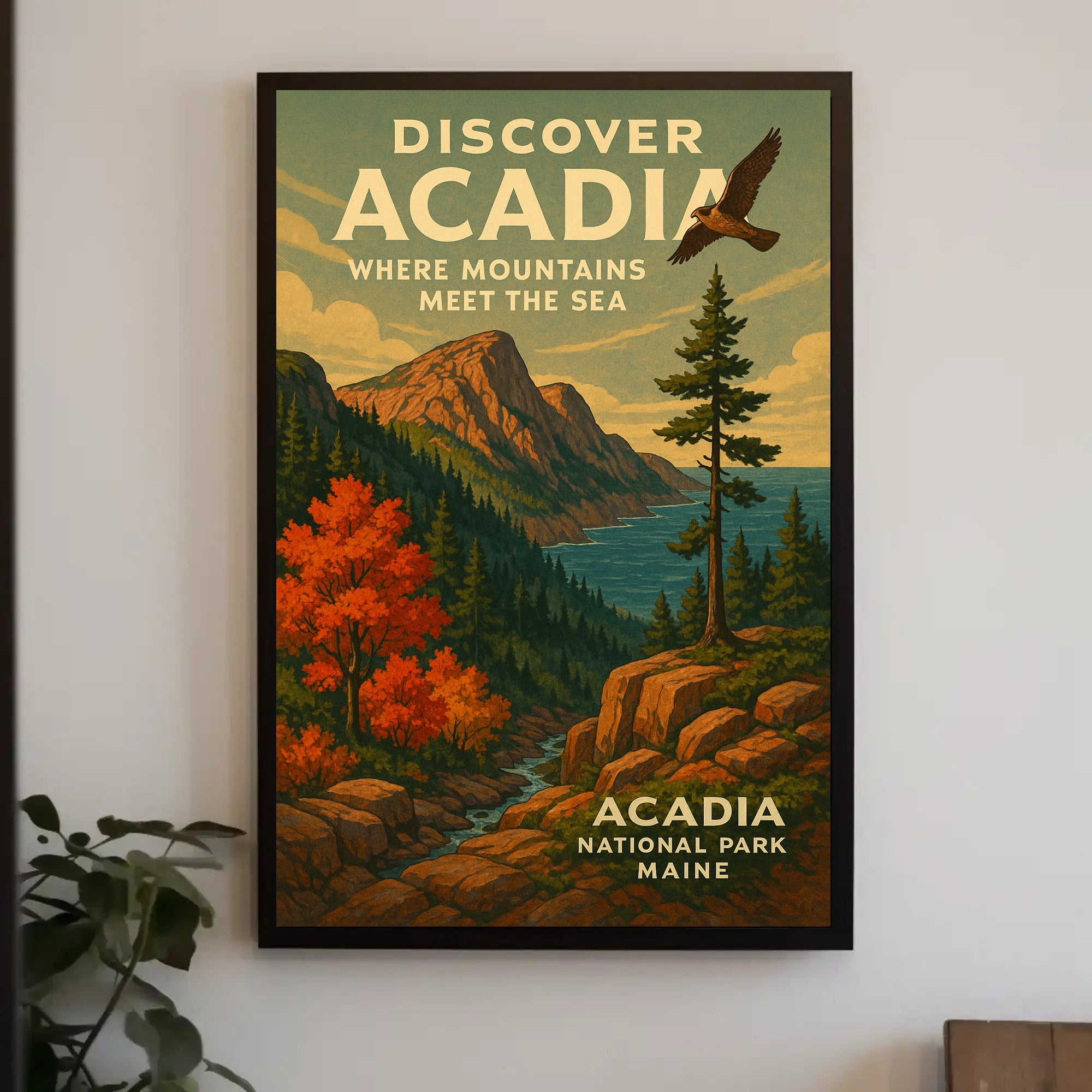 Discover Acadia National Park Wall Art PosterGoat
