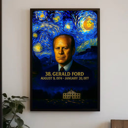 Gerald Ford 38th President of the United States Presidential Masterpiece Series Poster
