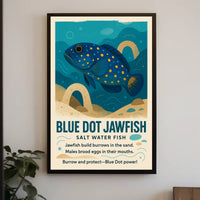 Blue Dot Jawfish Poster
