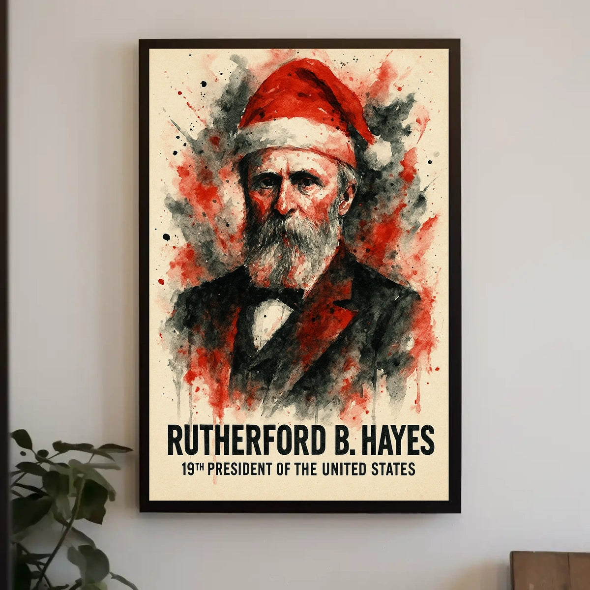Rutherford B. Hayes Vintage Presidential Artwork Historical Poster