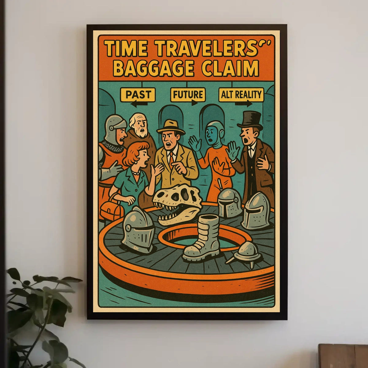 Time Travelers Baggage Claim Poster