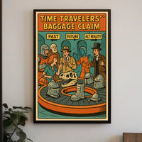 Time Travelers Baggage Claim Poster