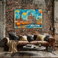 Moscow Winter Market Poster