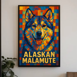 Alaskan Malamute Art Poster
