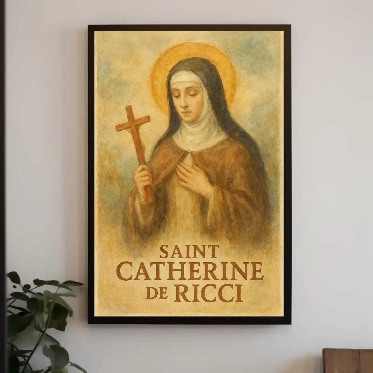 Saint Catherine de Ricci Religious Figure Wall Poster