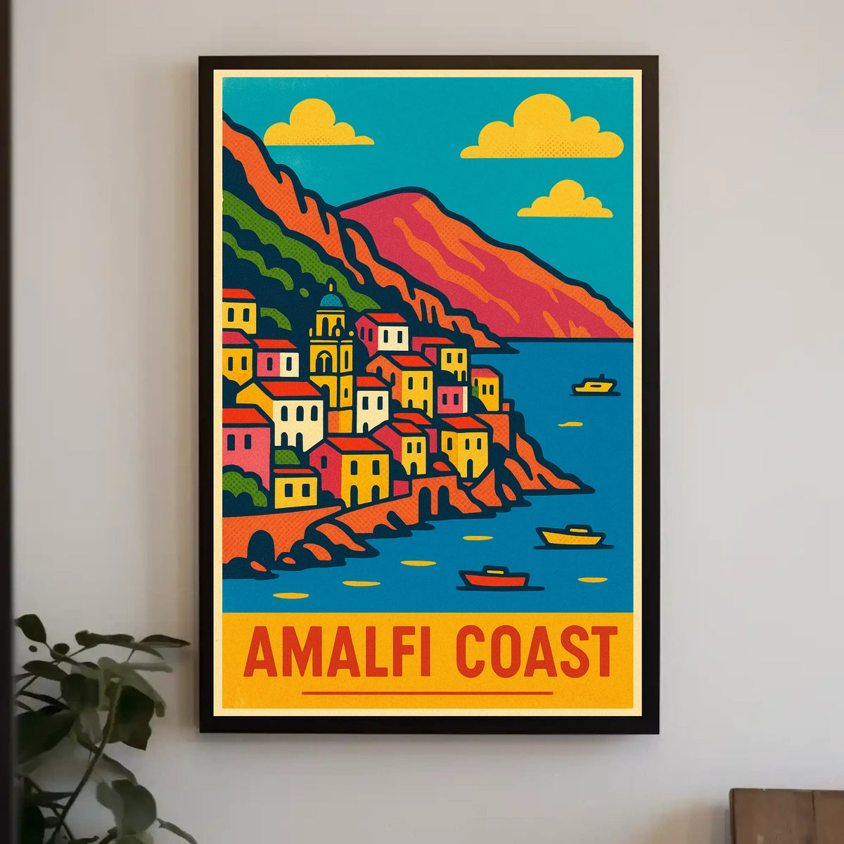 Amalfi Coast Travel Poster