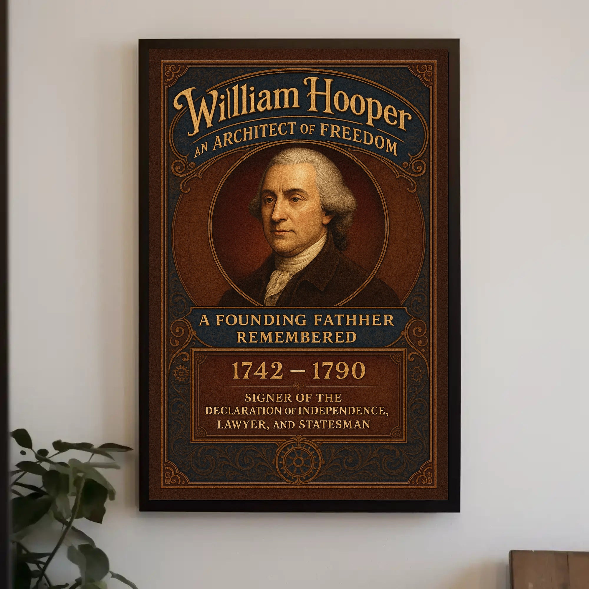 William Hooper A Founding Father Remembered Poster PosterGoat