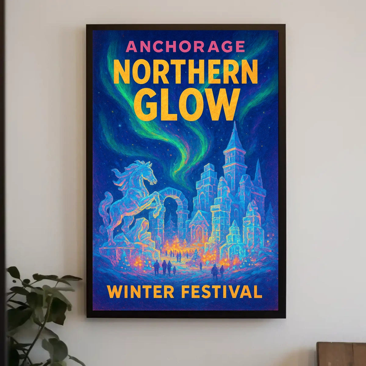 Anchorage Northern Glow Winter Festival Poster