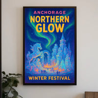 Anchorage Northern Glow Winter Festival Poster
