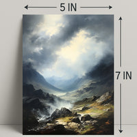 Majestic Mountain Landscape Poster