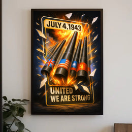 United We Are Strong July 4, 1943 Poster PosterGoat
