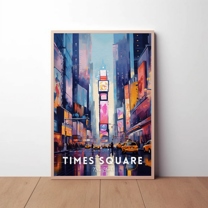 Time Square New York Iconic Poster