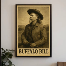 Buffalo Bill Iconic Heritage Depiction Historical or Presidential Poster