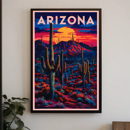 Arizona Sunset Landscape Poster