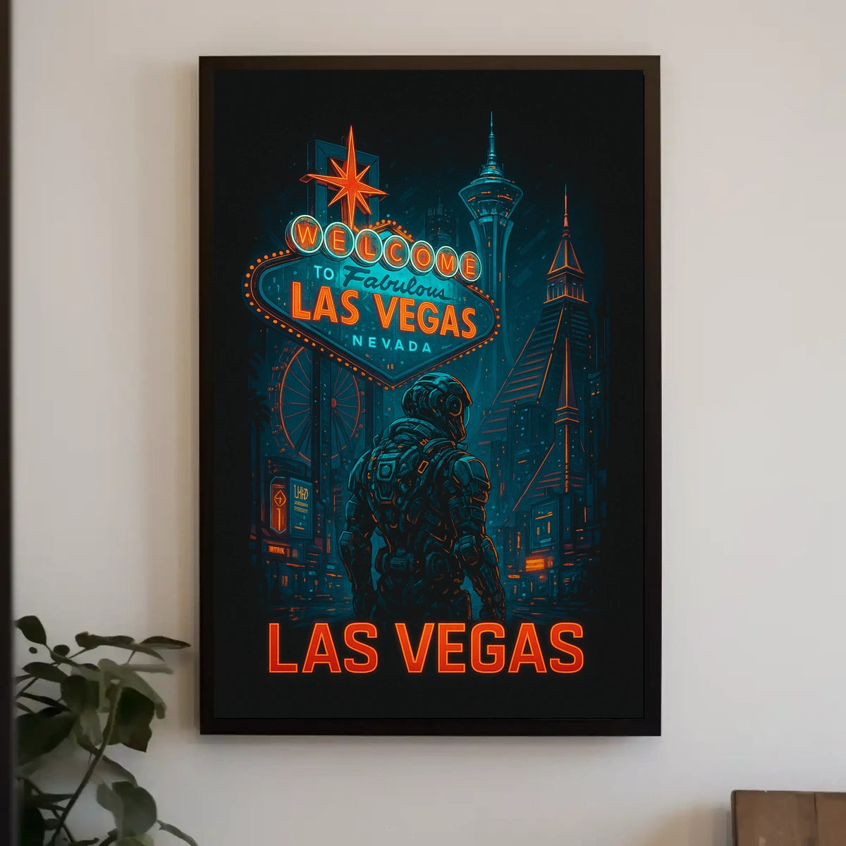 Welcome to Futuristic Las Vegas Poster