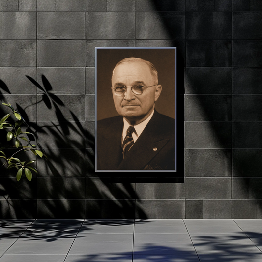 Harry Truman 33rd President Sepia Photo