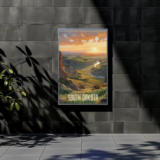 Vintage Poster - South Dakota United States