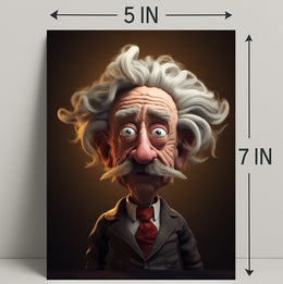 Whimsical Professor Character Poster PosterGoat