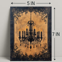 Vintage Elegance Ornate Chandelier Poster