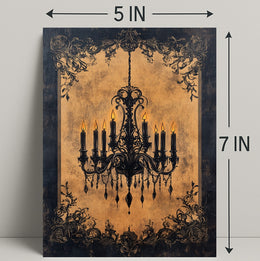 Vintage Elegance Ornate Chandelier Poster