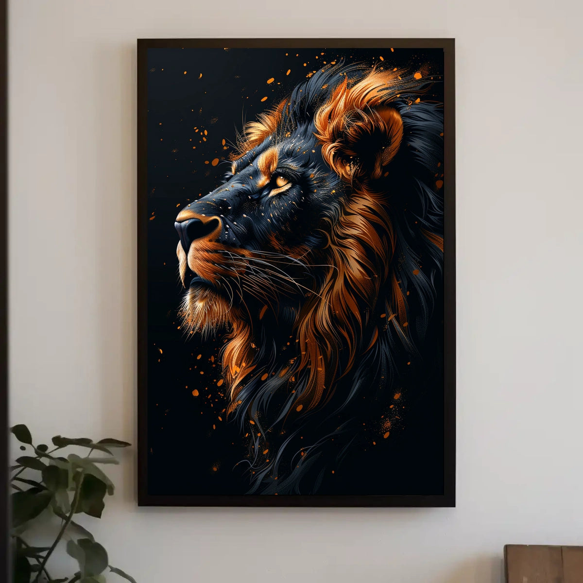 Majestic Lion Portrait Poster