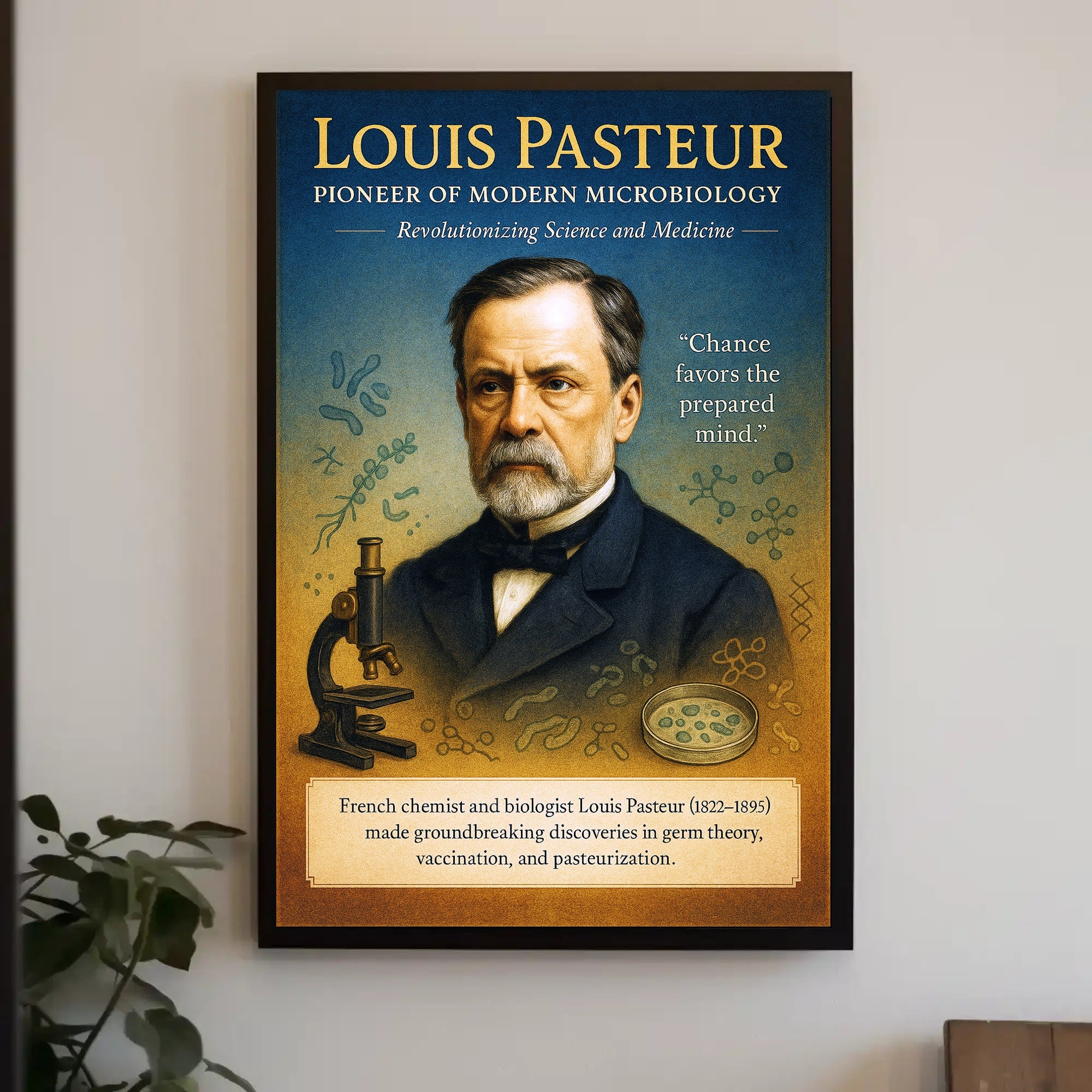 Louis Pasteur Pioneer of Modern Microbiology Poster PosterGoat