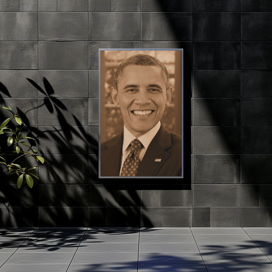 Barack Obama 44th President Sepia Photo