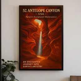 Antelope Canyon Enchanted Journey Art Poster