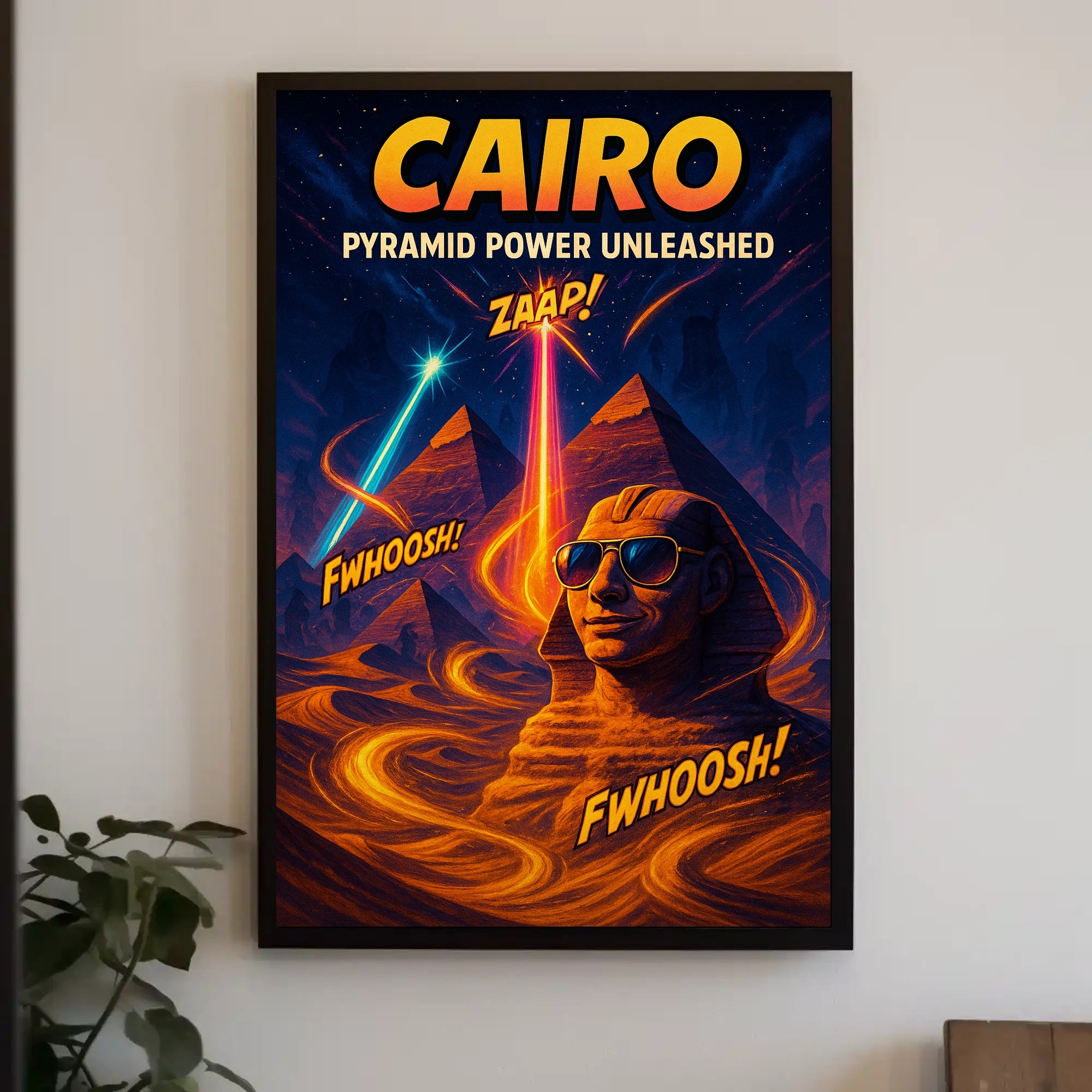 Cairo – Pyramid Power Unleashed Poster PosterGoat