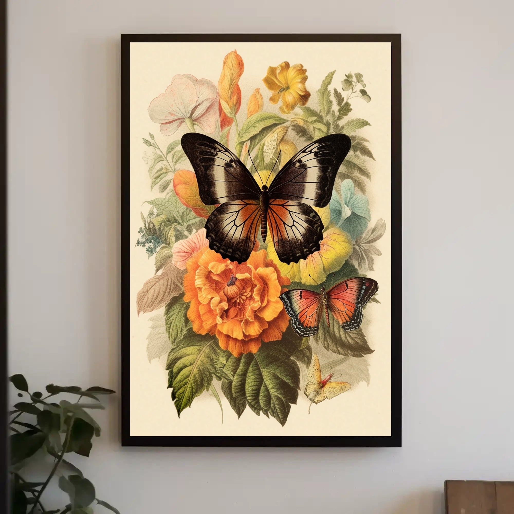 Blossoms and Butterflies Poster