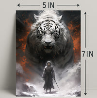 Warrior And The White Tiger Poster