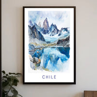 Chile's Majestic Mountainous Landscape Travel Poster PosterGoat